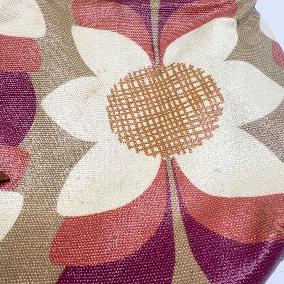 Fossil Key Per Coated Canvas Crossbody Shoulder Bag Floral Multicolor - Picture 5 of 13